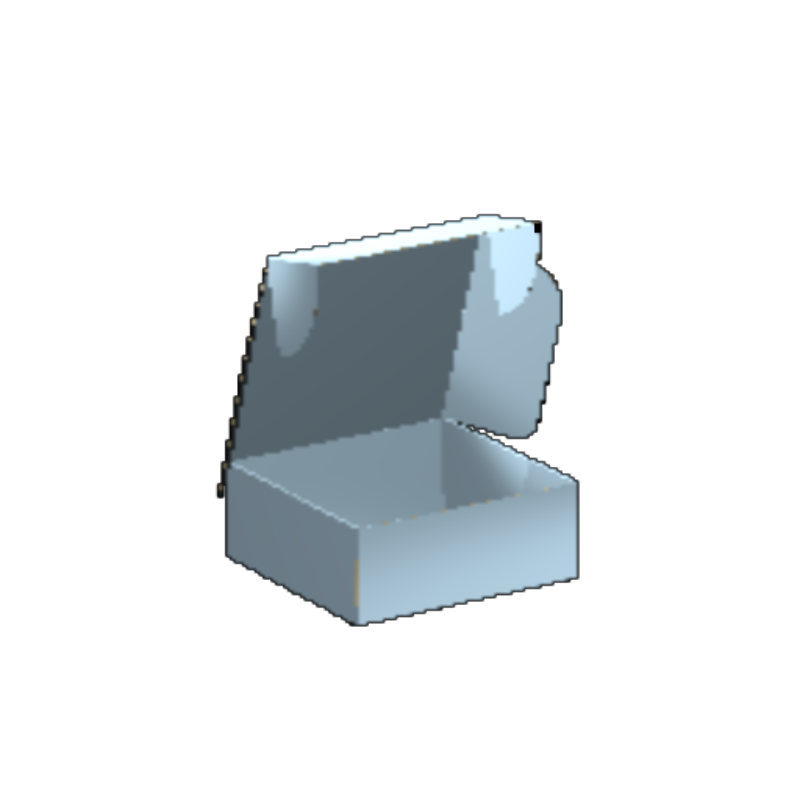Ear Lock Mailer E-Flute White/White 2-Sided Luxe Print