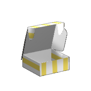 Ear Lock Mailer E-Flute White/White Outside Luxe Print