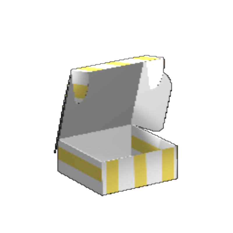 Ear Lock Mailer E-Flute White/White Outside Luxe Print