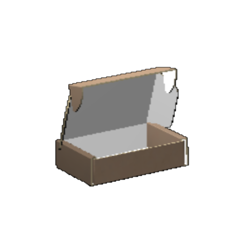 Ear Lock Mailer E-Flute Kraft/Kraft Outside Luxe Print