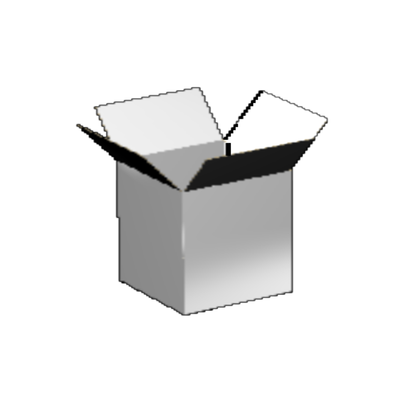 Regular Slotted Carton B-Flute White/White 2-Sided Luxe Print