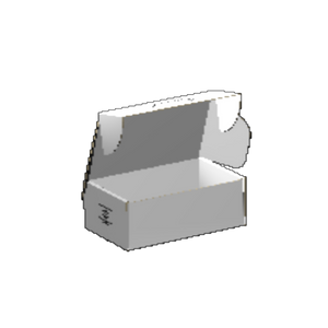 Ear Lock Mailer E-Flute White/White Outside Luxe Print