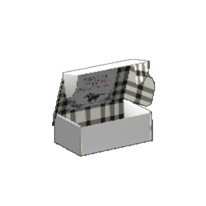 Ear Lock Mailer E-Flute White/Premium White 2-Sided Luxe Print Matte