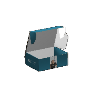 Ear Lock Mailer E-Flute White/White Outside Luxe Print