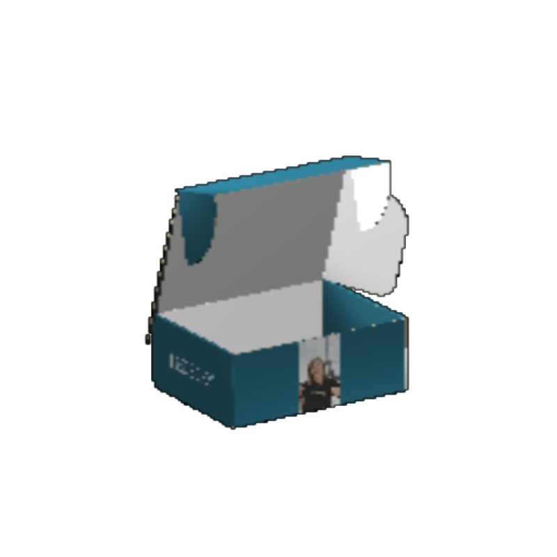 Ear Lock Mailer E-Flute White/White Outside Luxe Print