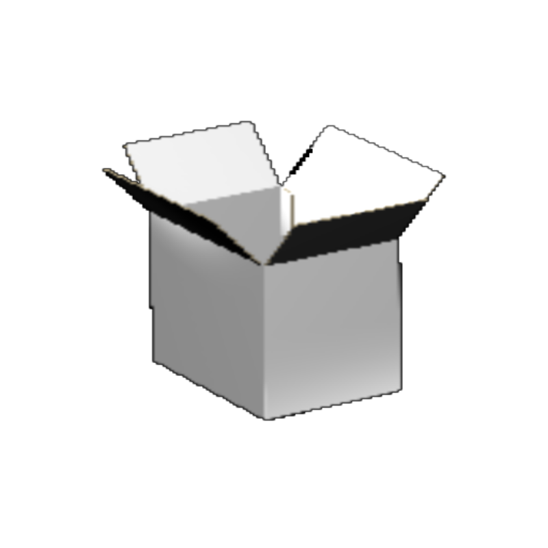 Regular Slotted Carton B-Flute White/White 2-Sided Luxe Print