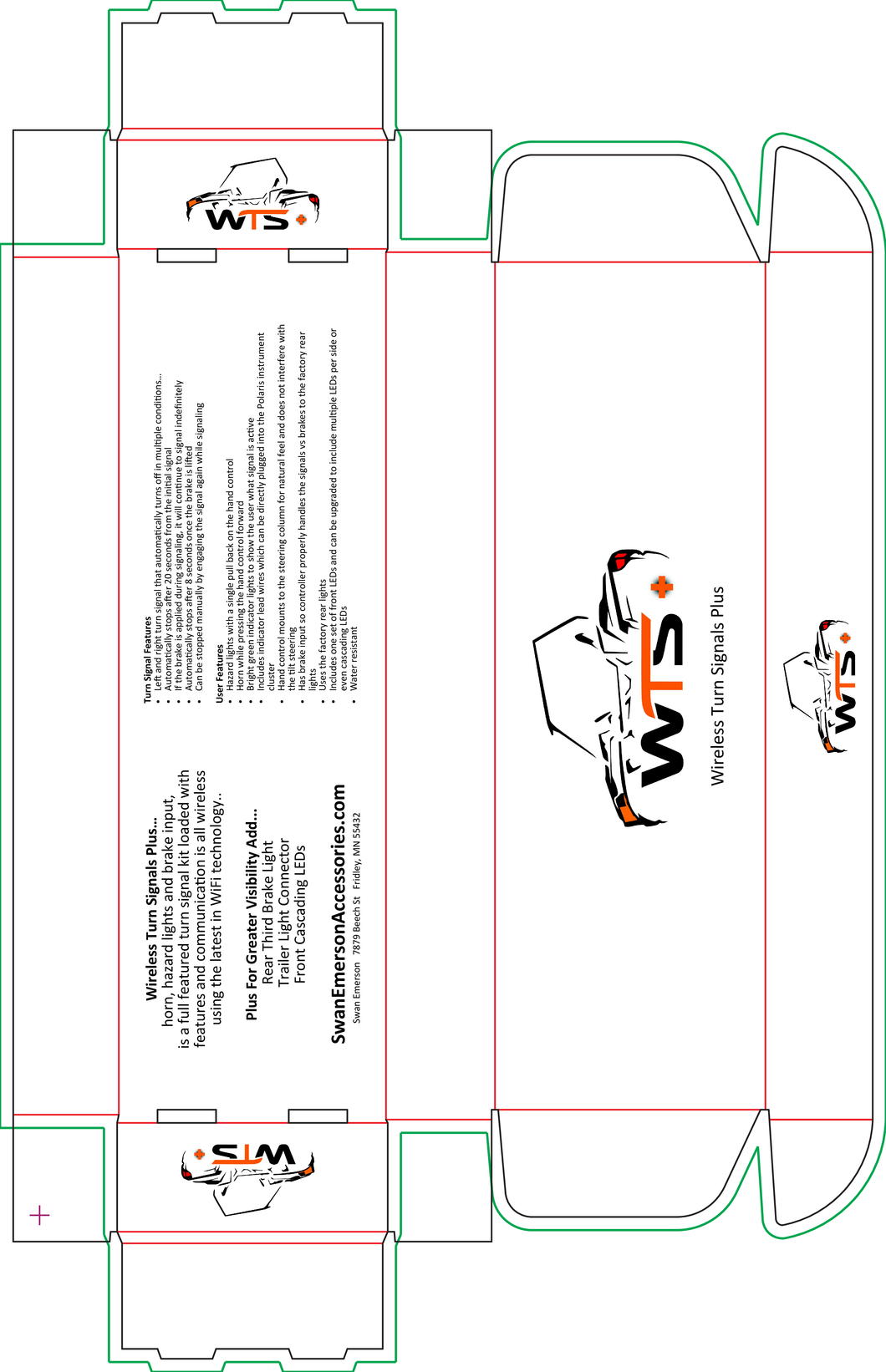 Ear Lock Mailer E-Flute White/White Outside Luxe Print