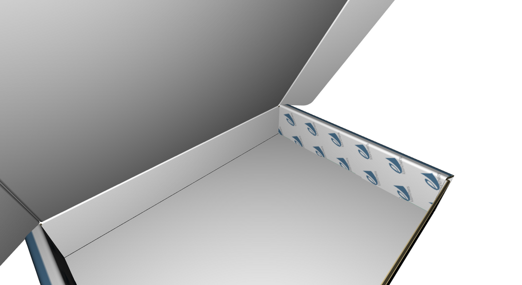 Ear Lock Mailer B-Flute White/White 2-Sided Standard Print