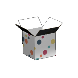 Regular Slotted Carton B-Flute White/White Outside Luxe Print