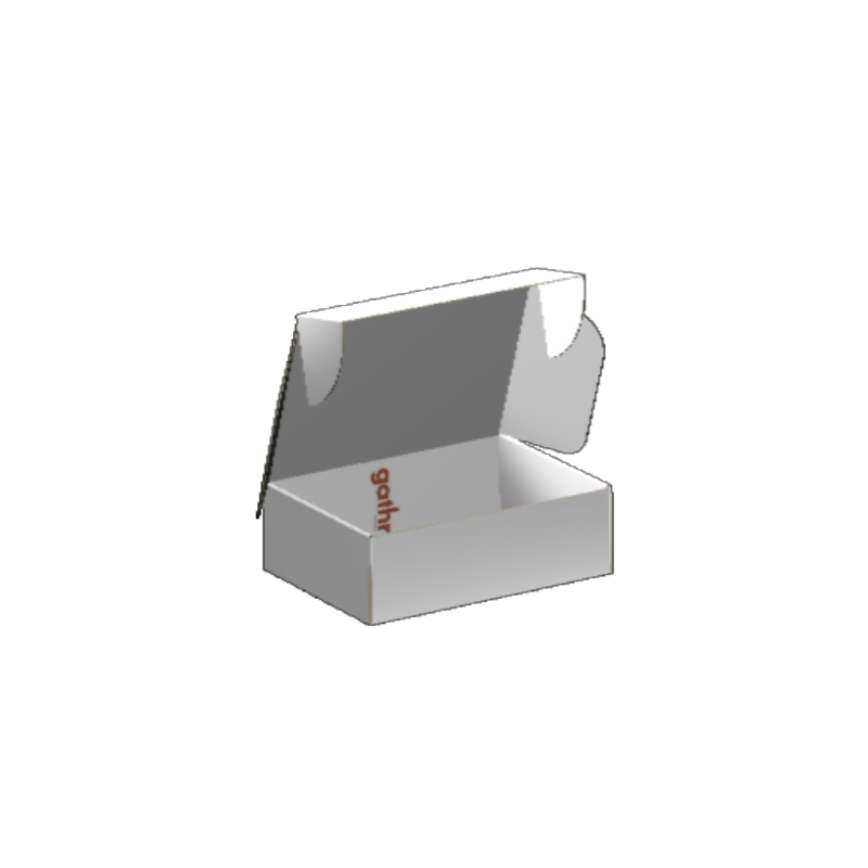 Ear Lock Mailer E-Flute White/White 2-Sided Luxe Print