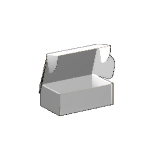 Ear Lock Mailer E-Flute White/White Outside Luxe Print