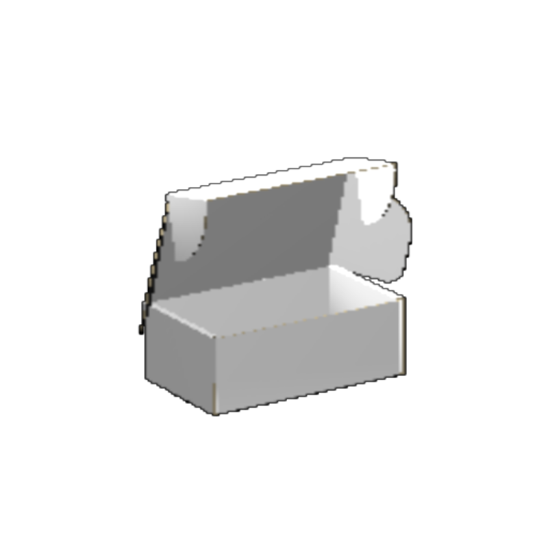 Ear Lock Mailer E-Flute White/White Outside Luxe Print