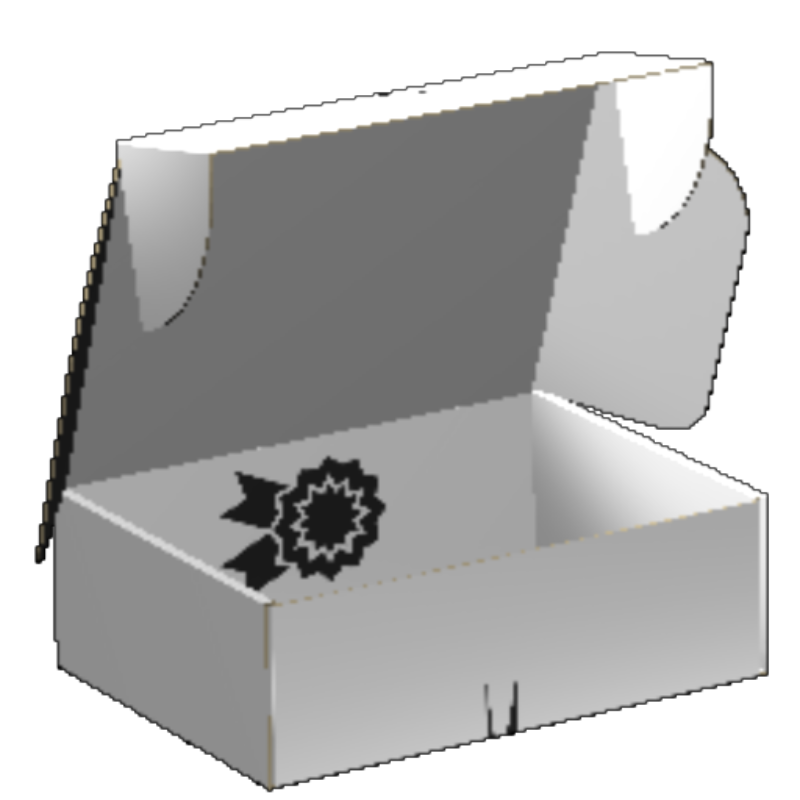 Ear Lock Mailer E-Flute White/White 2-Sided Luxe Print