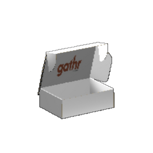 Ear Lock Mailer E-Flute White/White 2-Sided Luxe Print