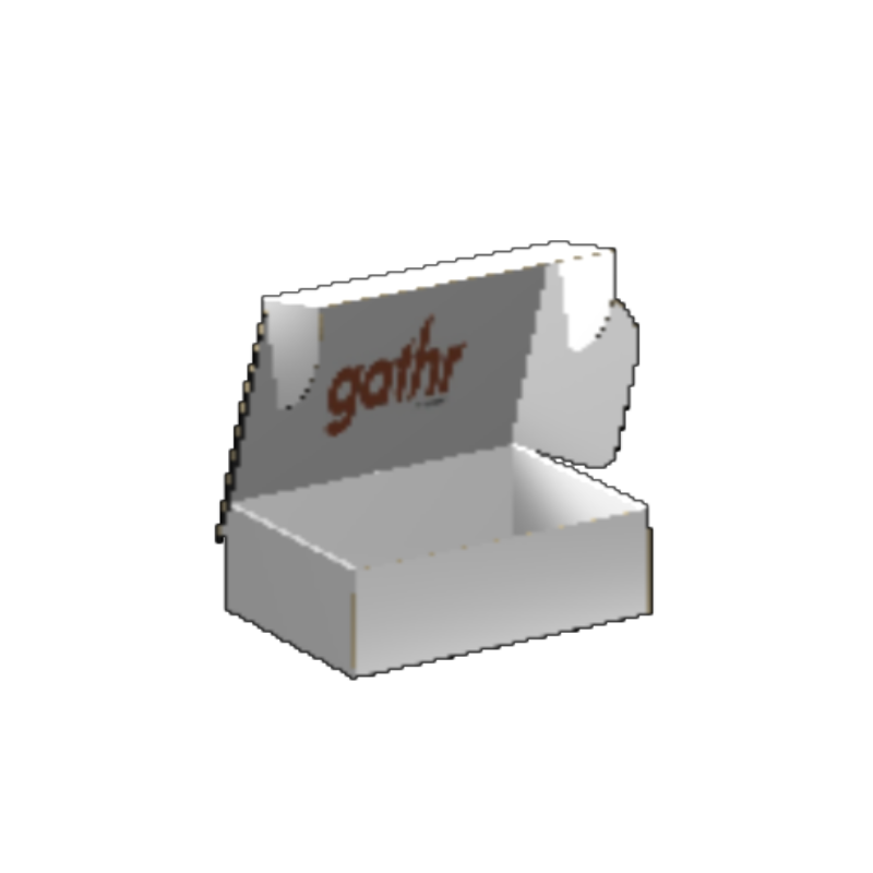Ear Lock Mailer E-Flute White/White 2-Sided Luxe Print
