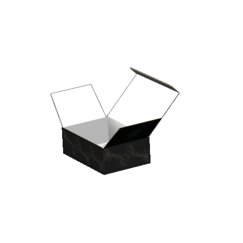 Tuck Top Carton E-Flute White/Kraft Outside Luxe Print