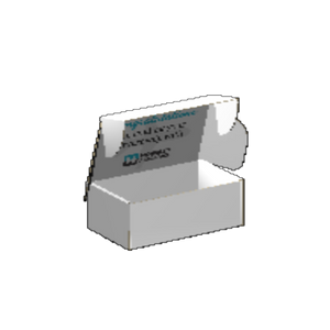 Ear Lock Mailer E-Flute White/Premium White 2-Sided Luxe Print Matte