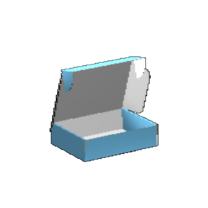 Ear Lock Mailer E-Flute White/White Outside Standard Print