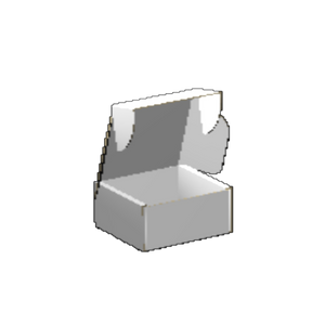 Ear Lock Mailer E-Flute White/White Outside Luxe Print