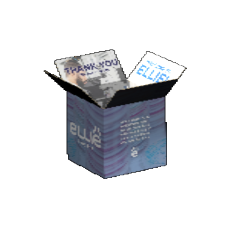 Regular Slotted Carton B-Flute White/White 2-Sided Luxe Print