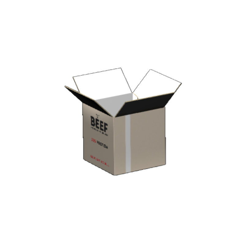 Regular Slotted Carton B-Flute White/White Outside Luxe Print
