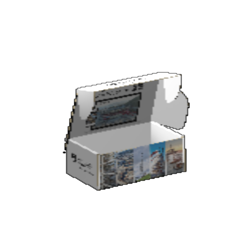 Ear Lock Mailer E-Flute White/White 2-Sided Luxe Print