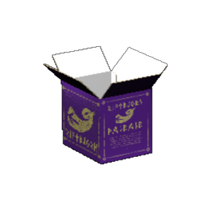 Regular Slotted Carton B-Flute White/White Outside Luxe Print