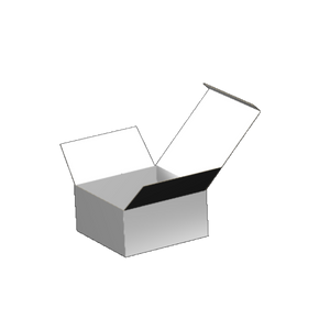 Tuck Top Carton E-Flute White/White Outside Luxe Print