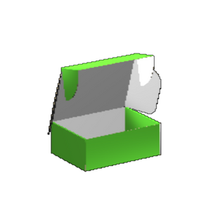 Ear Lock Mailer E-Flute White/White Outside Luxe Print  Rush