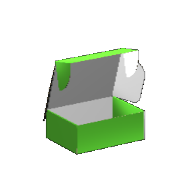 Ear Lock Mailer E-Flute White/White Outside Luxe Print  Rush