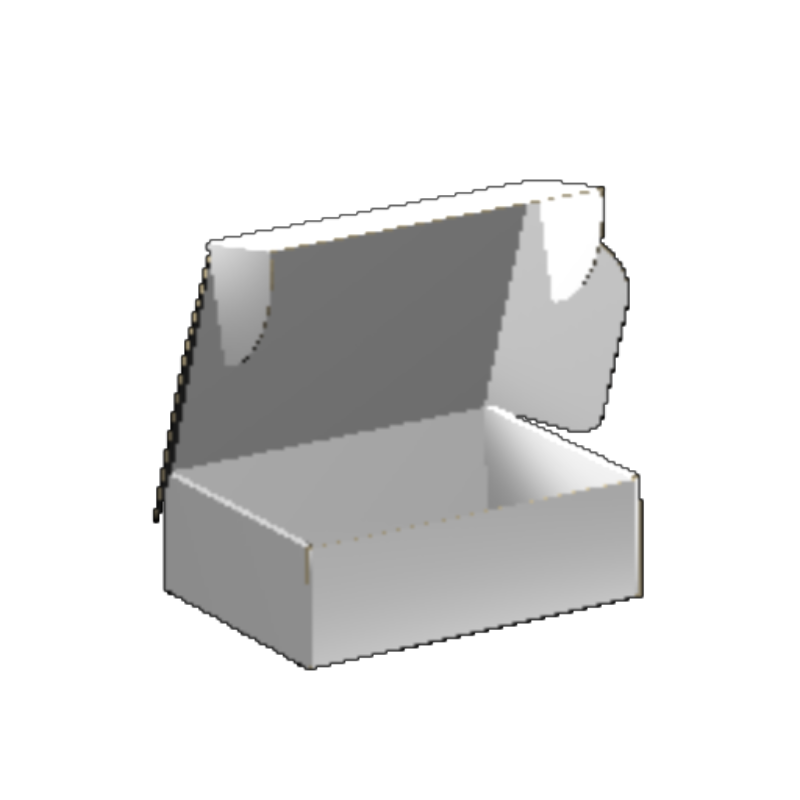 Ear Lock Mailer E-Flute White/White 2-Sided Luxe Print