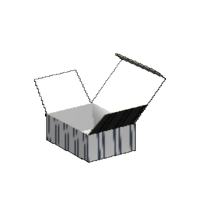 Tuck Top Carton E-Flute White/White Outside Luxe Print