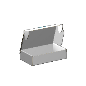 Ear Lock Mailer E-Flute White/White Outside Standard Print