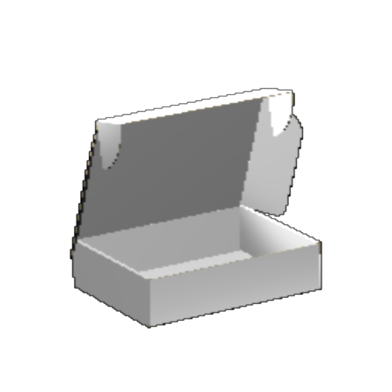 Ear Lock Mailer E-Flute White/White 2-Sided Luxe Print