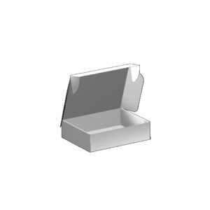 Ear Lock Mailer E-Flute White/White 2-Sided Luxe Print