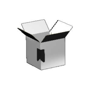 Regular Slotted Carton B-Flute White/White 2-Sided Luxe Print