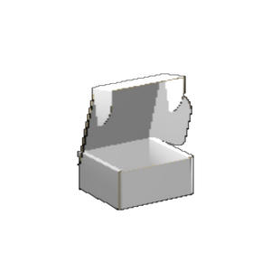 Ear Lock Mailer E-Flute White/White Outside Luxe Print
