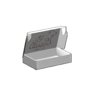 Ear Lock Mailer E-Flute White/White 2-Sided Luxe Print