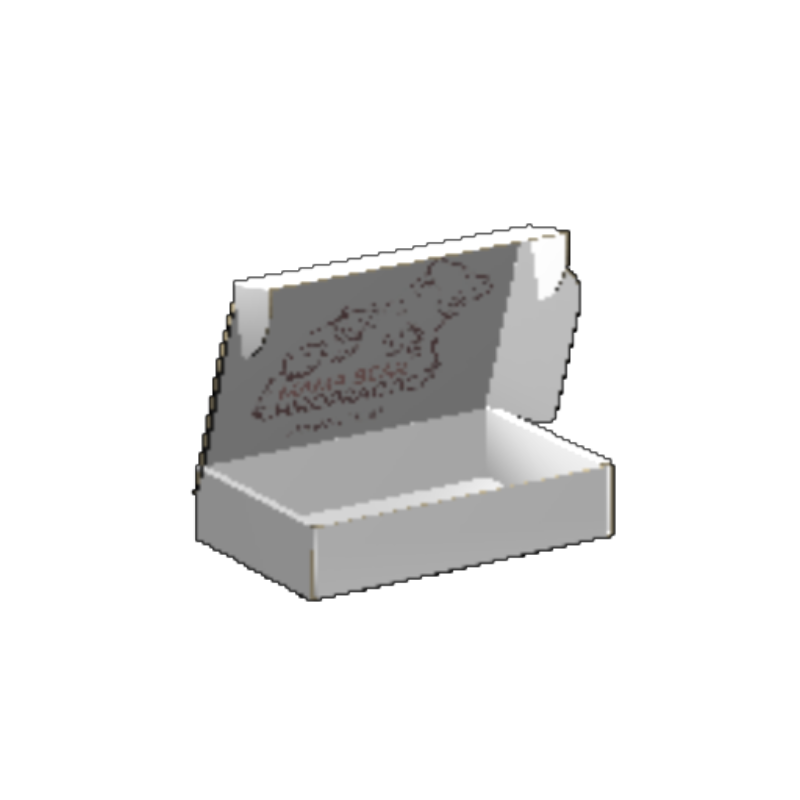 Ear Lock Mailer E-Flute White/White 2-Sided Luxe Print