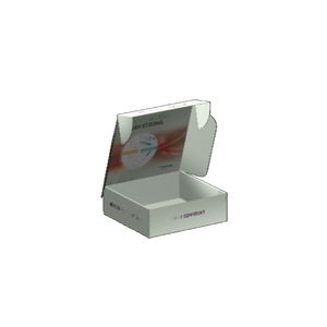 Ear Lock Mailer E-Flute White/White 2-Sided Luxe Print