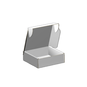 Ear Lock Mailer E-Flute White/White Outside Standard Print