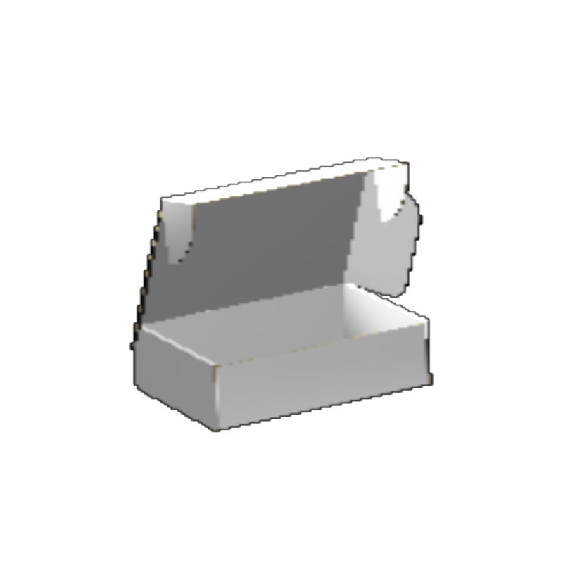 Ear Lock Mailer E-Flute White/White 2-Sided Luxe Print