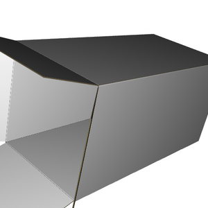 Half Slotted Carton B-Flute Premium White Outside Standard Print Gloss