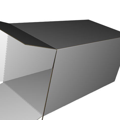 Half Slotted Carton B-Flute Premium White Outside Standard Print Gloss