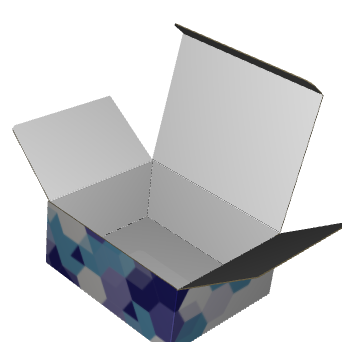 Tuck Top Carton E-Flute White Outside Standard Print