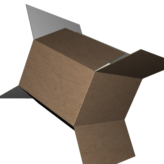 Regular Slotted Carton B-Flute Kraft/Kraft Outside Standard Print