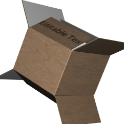 Regular Slotted Carton B-Flute Kraft/Kraft Outside Standard Print