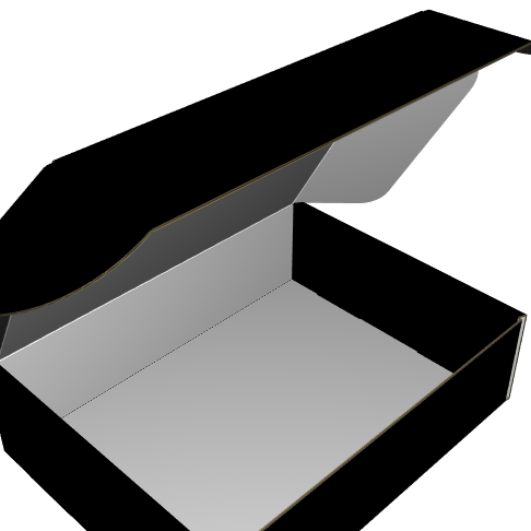 Ear Lock Mailer E-Flute White/White Outside Standard Print