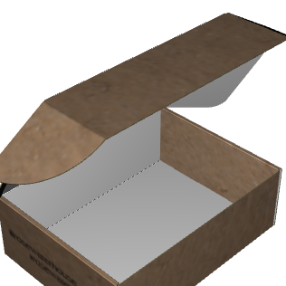 Ear Lock Mailer E-Flute Kraft/Kraft 2-Sided Standard Print