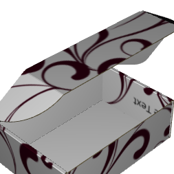 Ear Lock Mailer E-Flute White/White Outside Standard Print